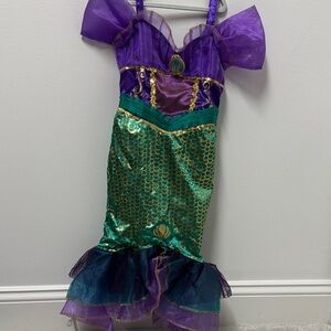 Disney Magical Mermaid Costume - Purple and Green size girls 4-6